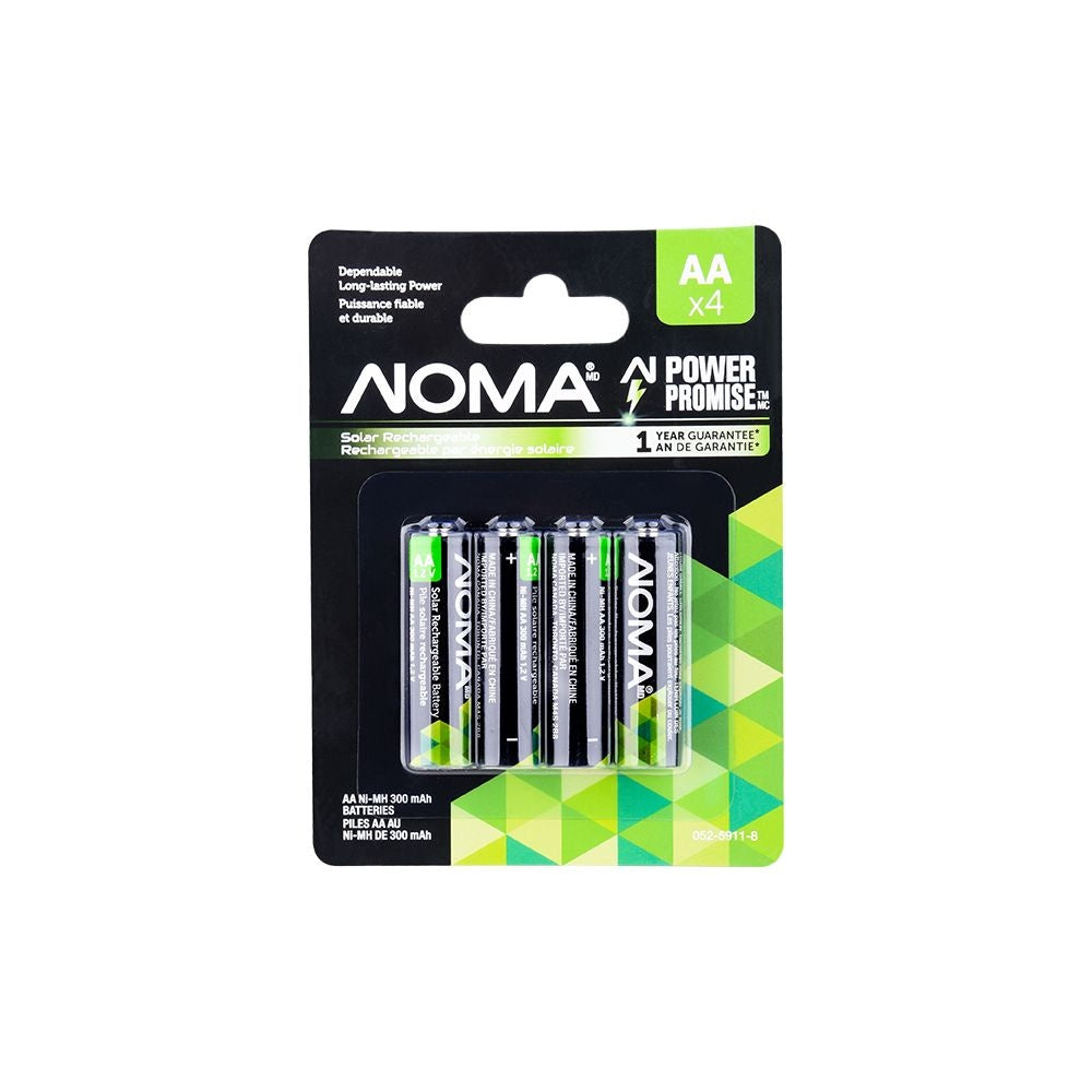 300mAh Outdoor Solar Batteries – AA Ni-MH Rechargeable (4-Pack, 1.2V) R1I9 - product image 2