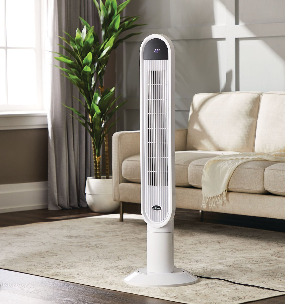 Oscillating Tower Fan, Remote Control, 3-Speed, White, 45-in Z1V0 - product image 7