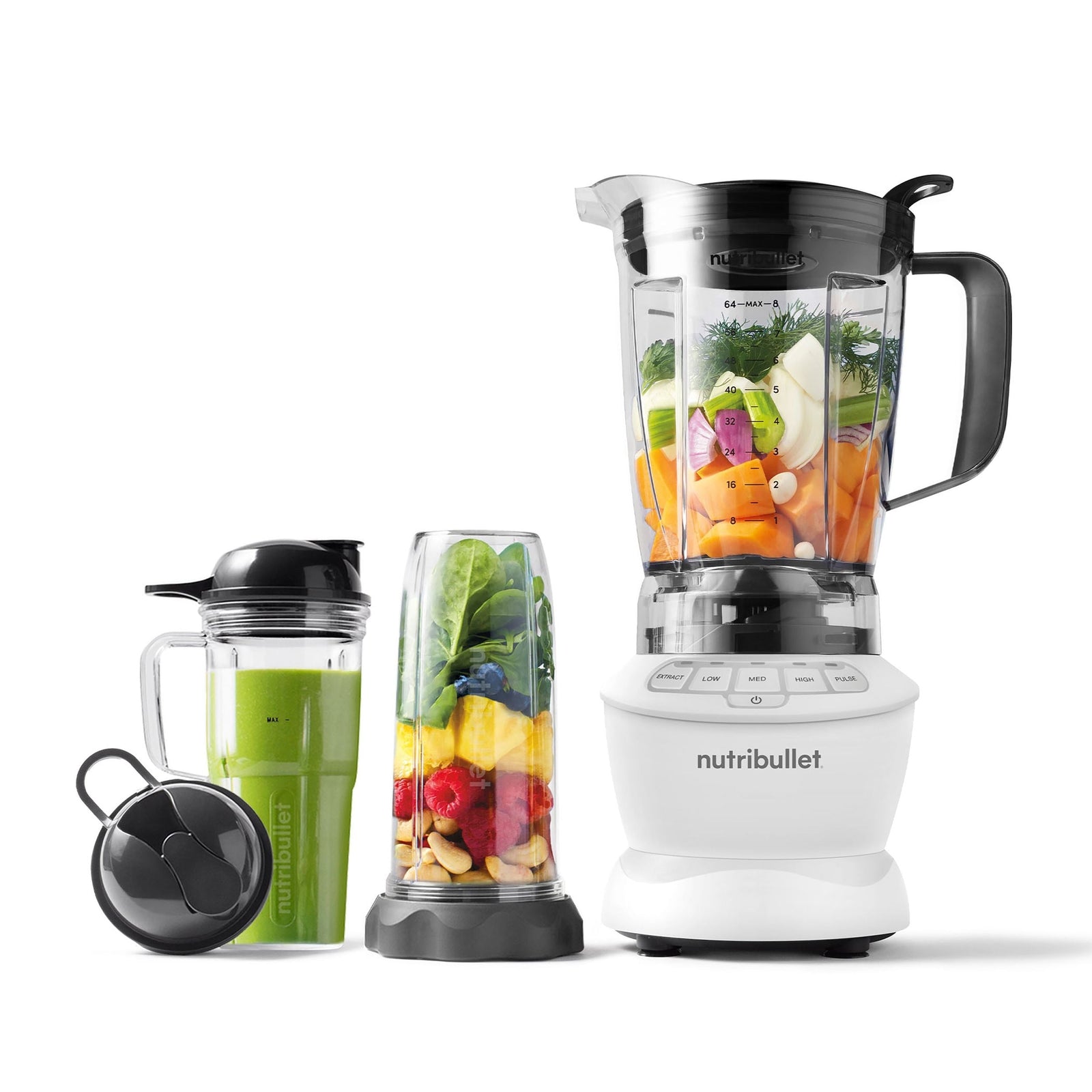 Full Sized & Single Serve Blender Combo, Includes 64-oz Pitcher & Accessories, 1200W L9A7 - product image 1