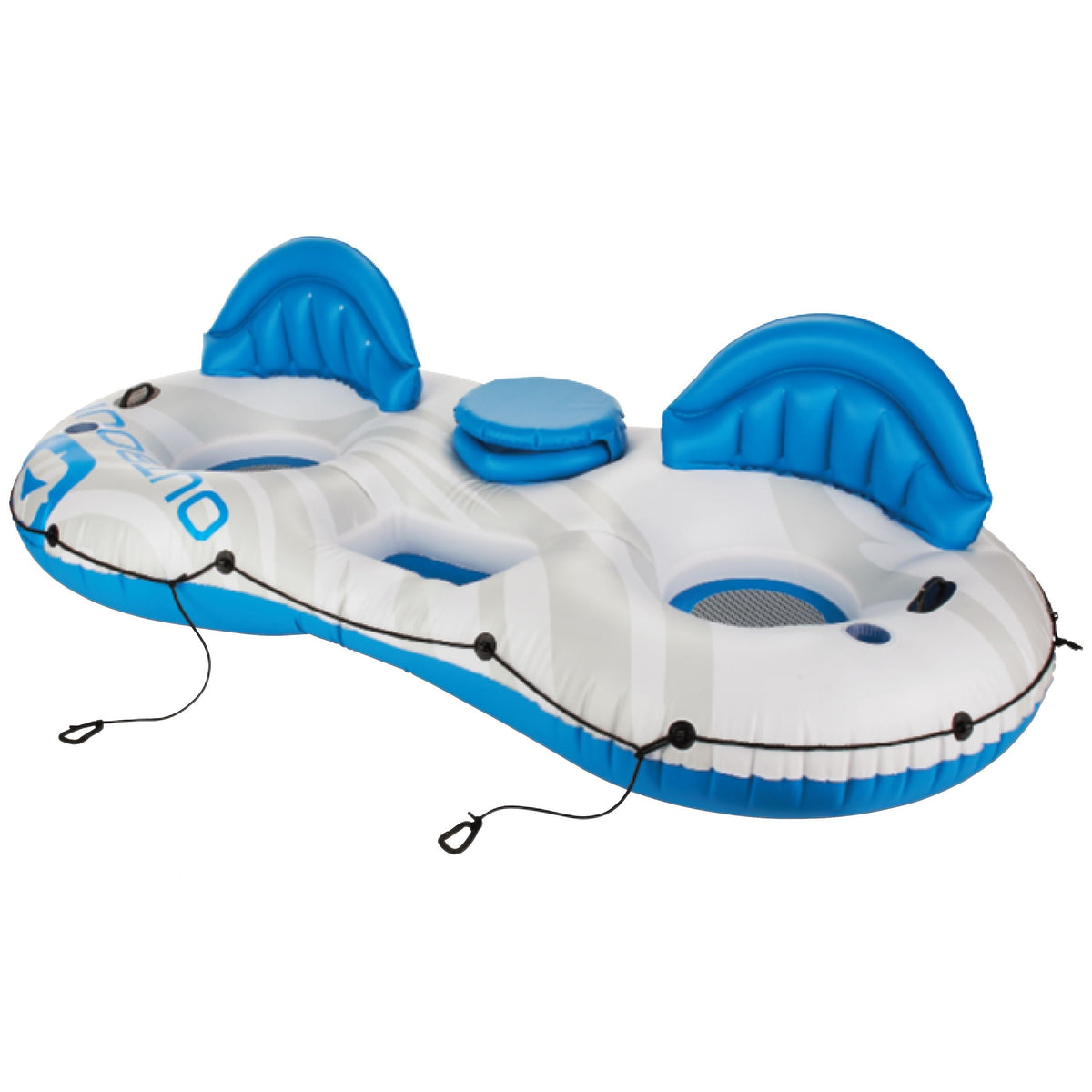 Inflatable Lake Connectable Tube, 2-Person, White/Blue Q0Q2 - product image 1