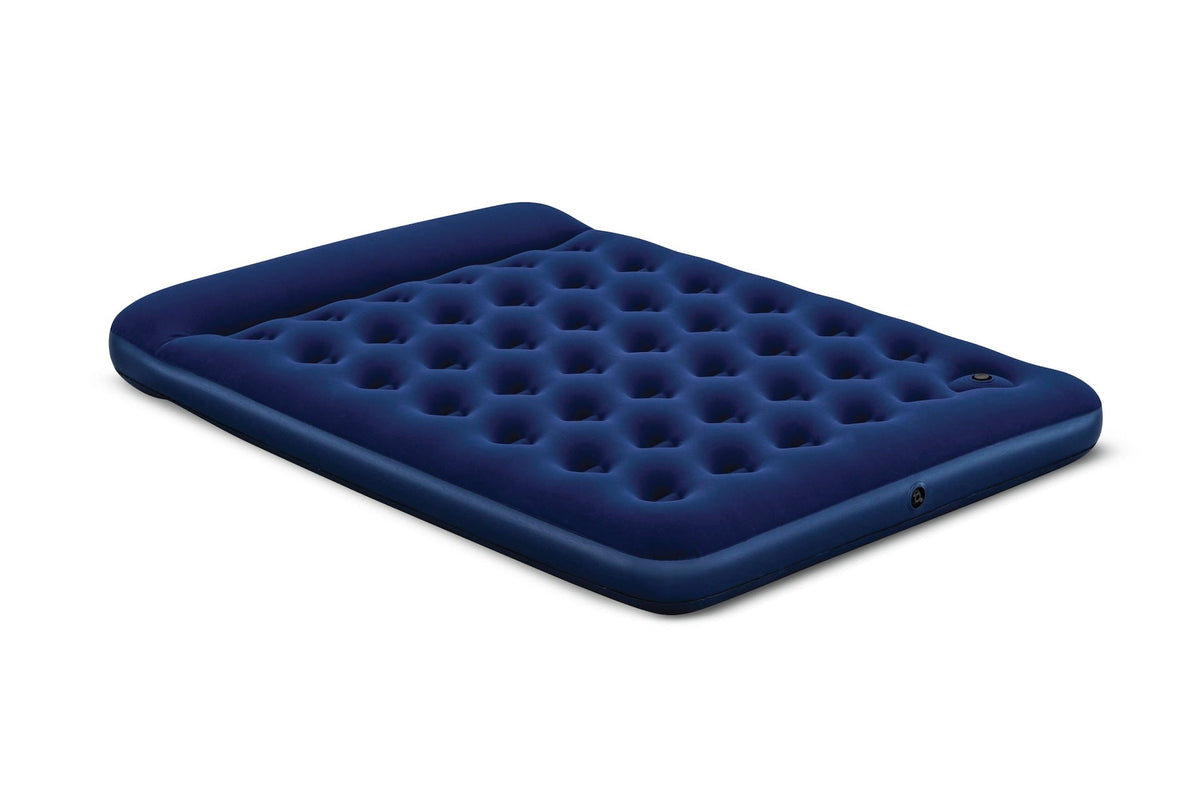 Queen Airbed with Built-In Manual Pump, PVC, Black X2N4 - product image 1