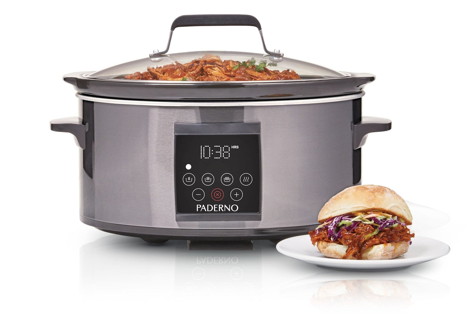 Digital Programmable Slow Cooker, Black Stainless Steel, 6qt T7P0 - product image 2