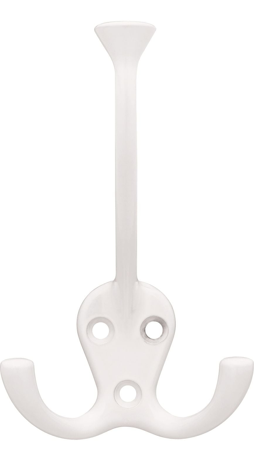 Stainless Steel Single Tri-Hooks, White, 3-pk B5B9 - product image 1