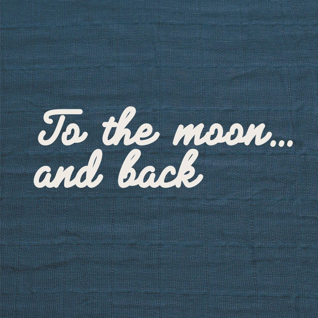 Cotton Muslin Baby Swaddle Blanket, Navy E0P3 - product image 1