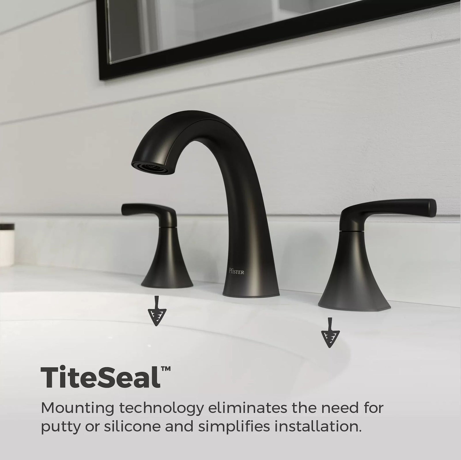 Rancho 8-in Widespread Bath Faucet, Matte Black P5C6 - product image 7
