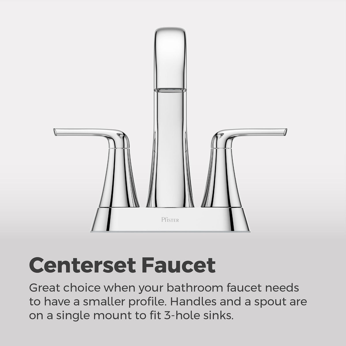 Raya 4-in Chrome Centerset Bathroom Sink Faucet A8Y7 - product image 4