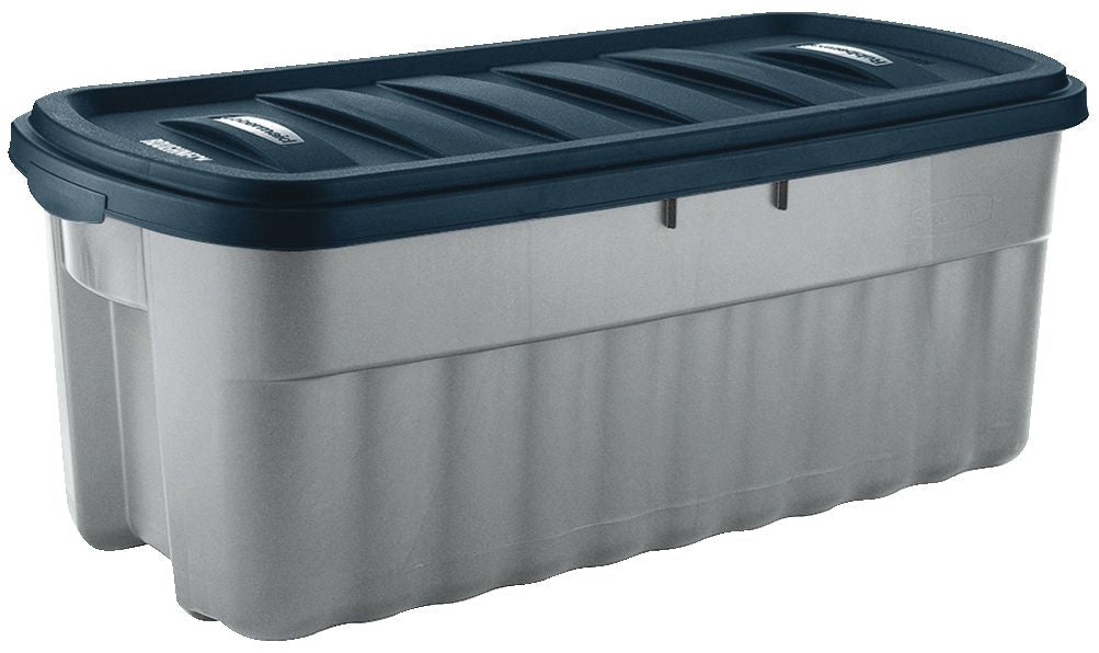 Roughneck Jumbo Storage Box with Lid, 189-L, Grey/Blue T9R0 - product image 1