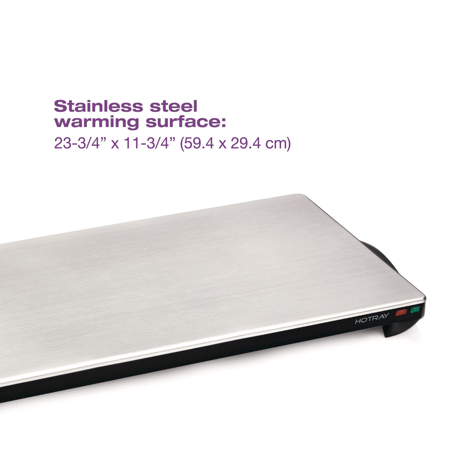 Stainless Steel Cordless Hotray Warming Tray, 1000 W, 23-3/4-in M9Z1 - product image 7