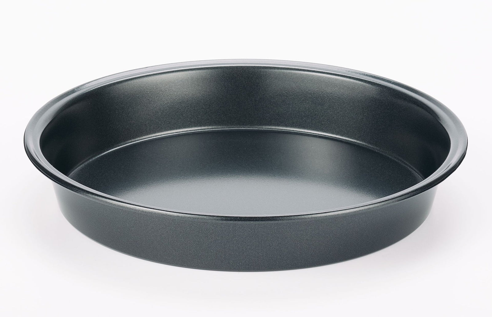 Round Dark Grey Non-Stick Carbon Steel Cake Pan F5T7 - product image 1