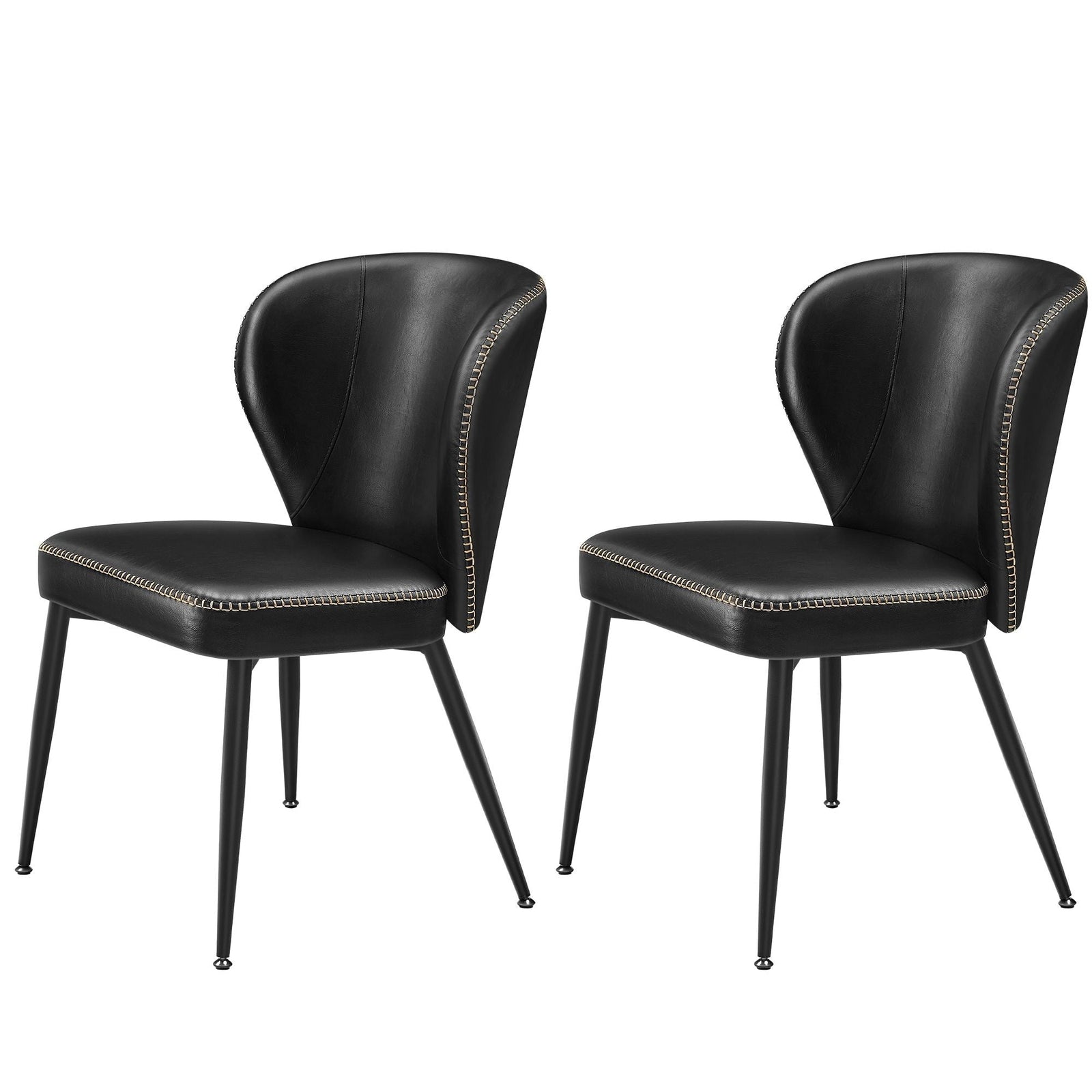 Home Mid-Century Modern Black Dining Chairs Set, 2-pk R6R9 - product image 1