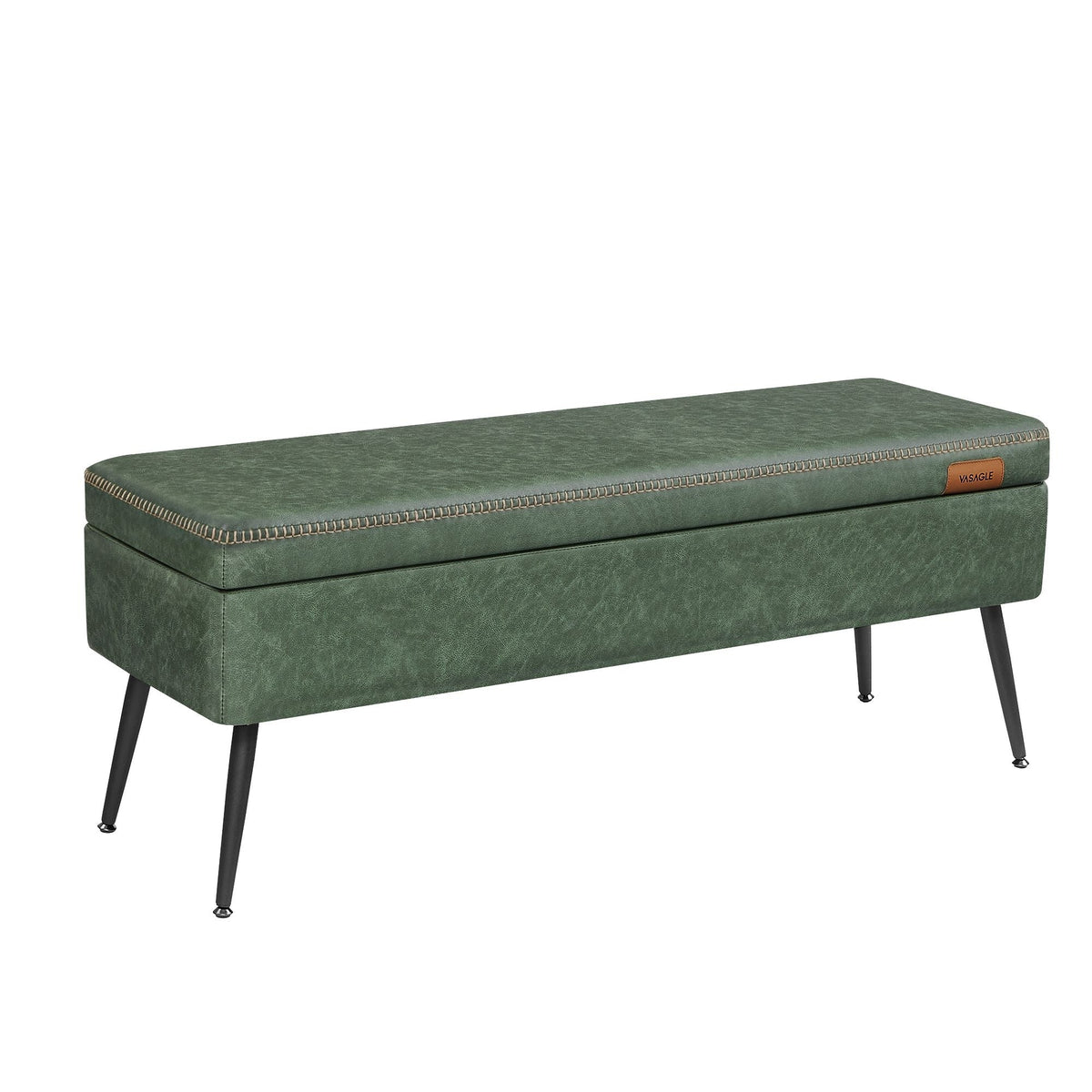 Home Modern Forest Green Ottoman Storage Bench M8D0 - product image 1
