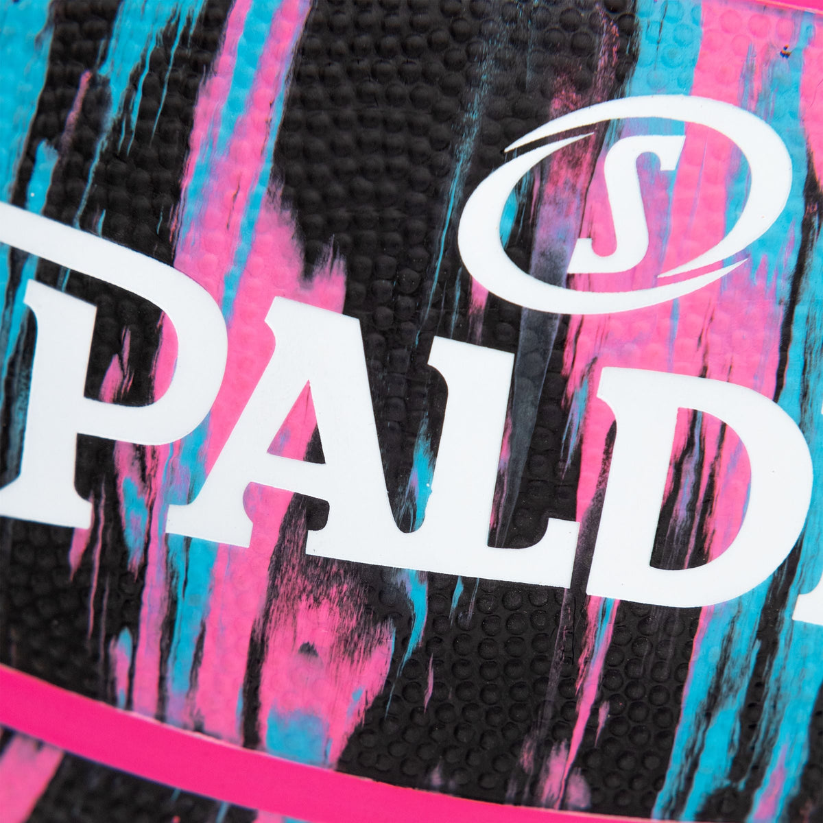 Marble Series 4Her Outdoor Rubber Basketball, Size 6 (28.5-in), Black/Pink J0X1 - product image 5