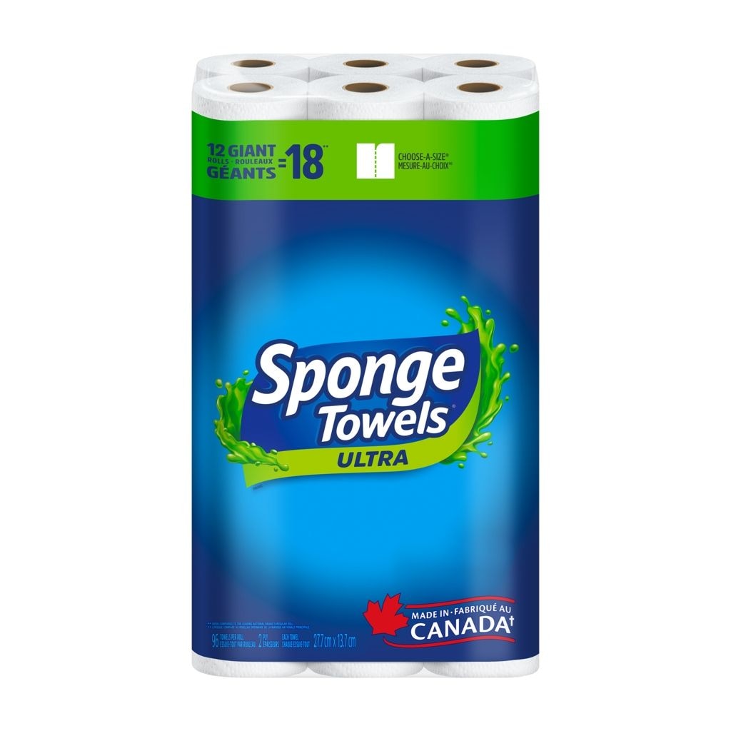 Ultra Choose-A-Size Giant Roll Paper Towels, 2-ply, 12-pk L1K1 - product image 1