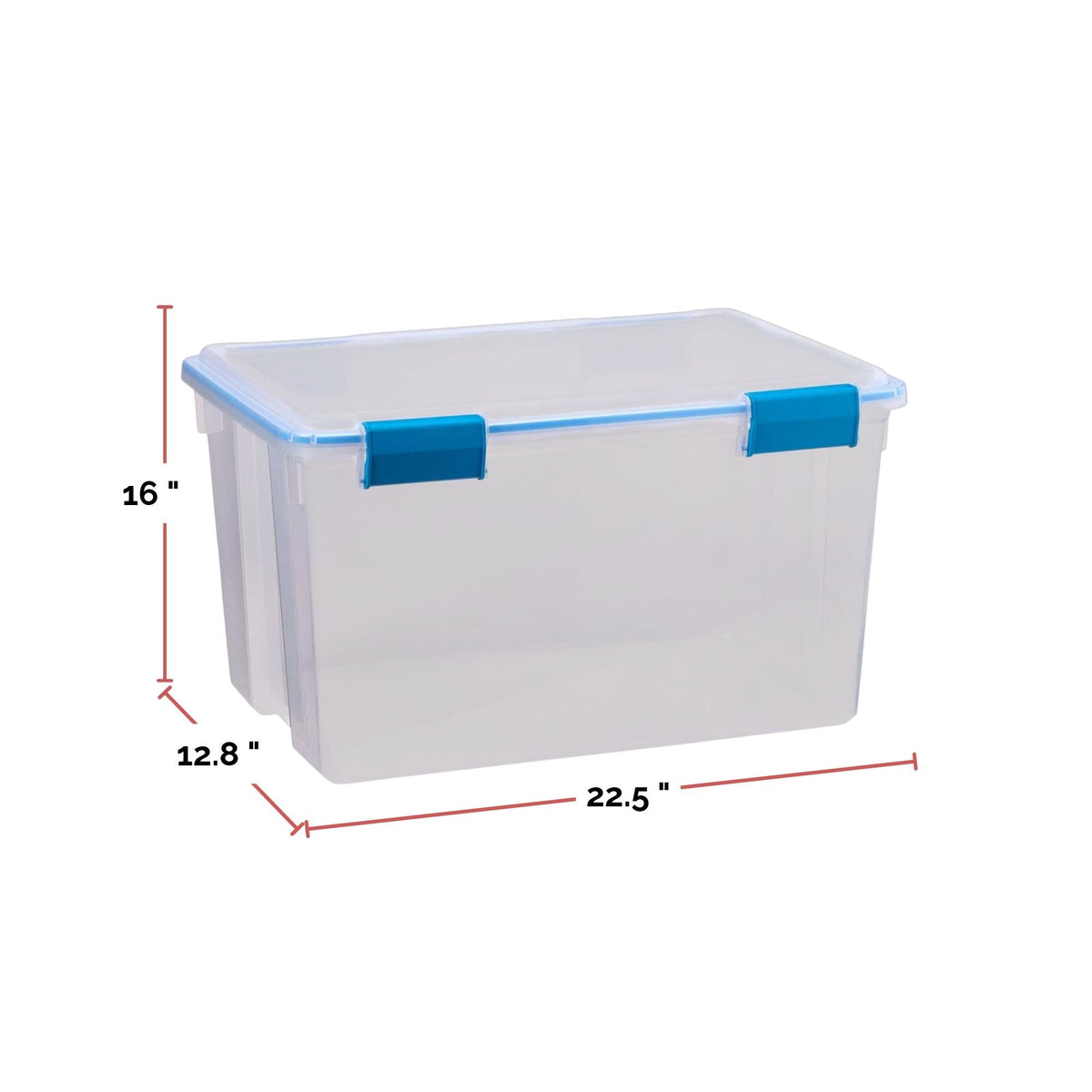 Clear Storage Box with Gasketed Lid, 51-L B8S3 - product image 4