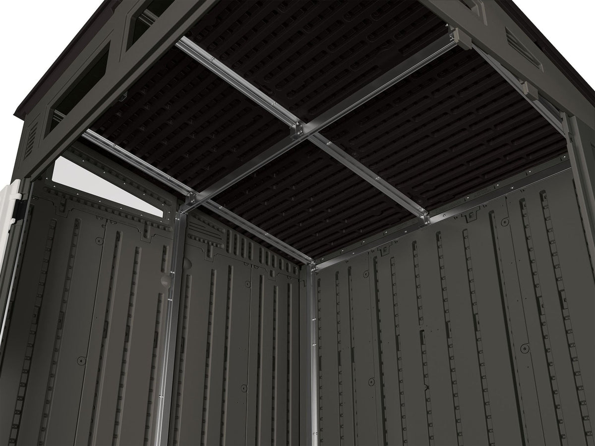 Modernist Outdoor Storage Shed, Grey, 6-ft x 5-ft Q8O1 - product image 8