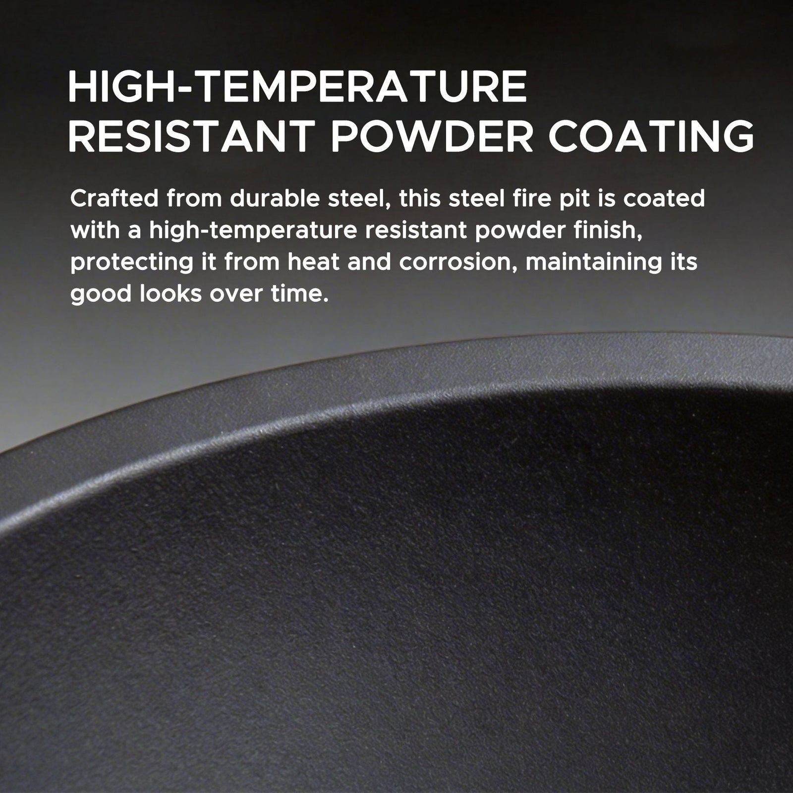 Genesee Round Fire Pit, Black P0L8 - product image 4