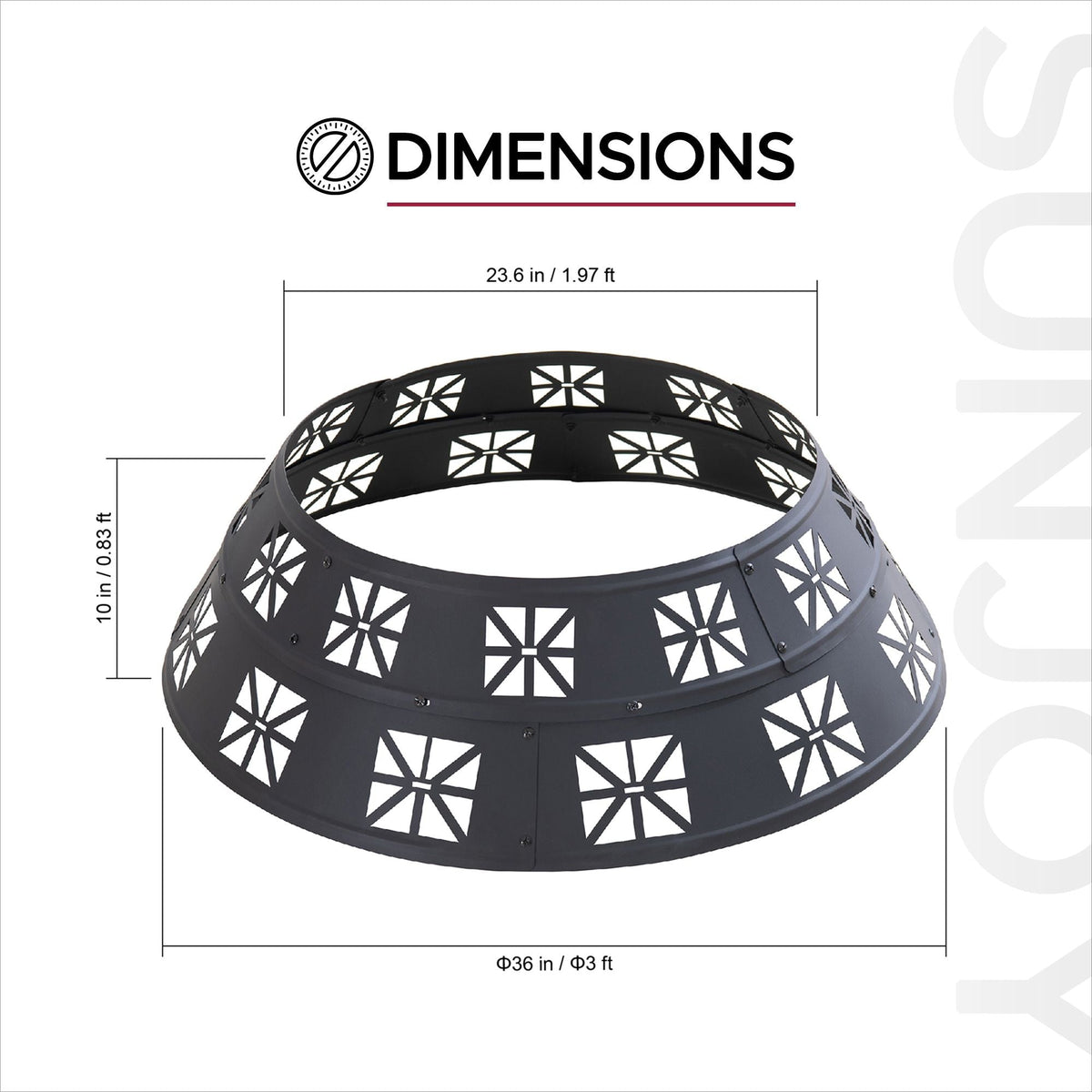 Shelton Fire Ring, Black C3S6 - product image 5