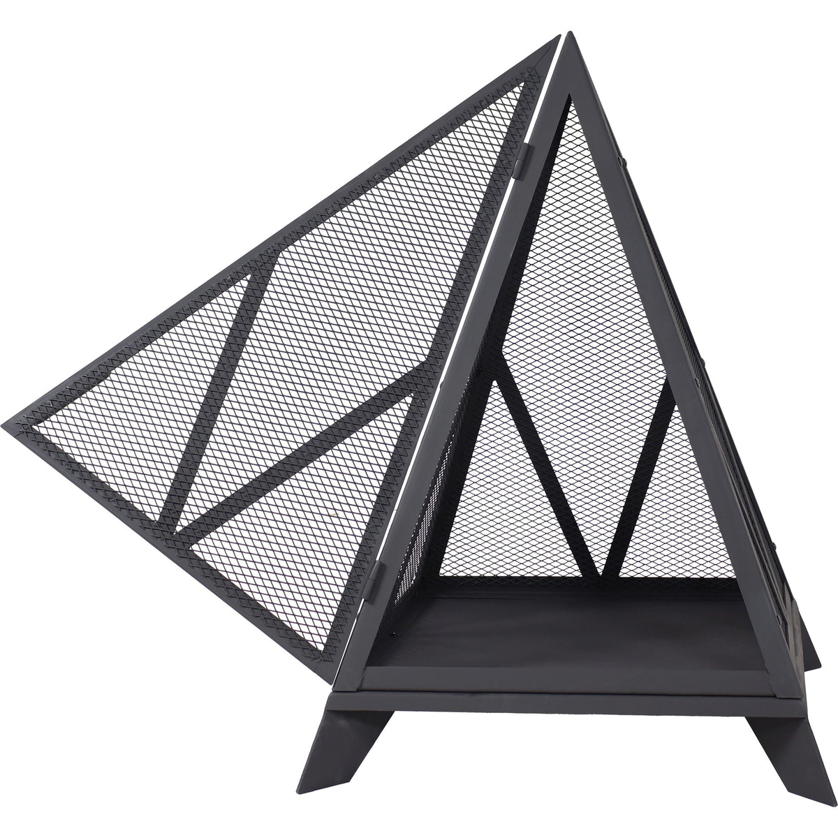Decor Majestic Pyramid Steel Fire Pit, Black G3S4 - product image 5