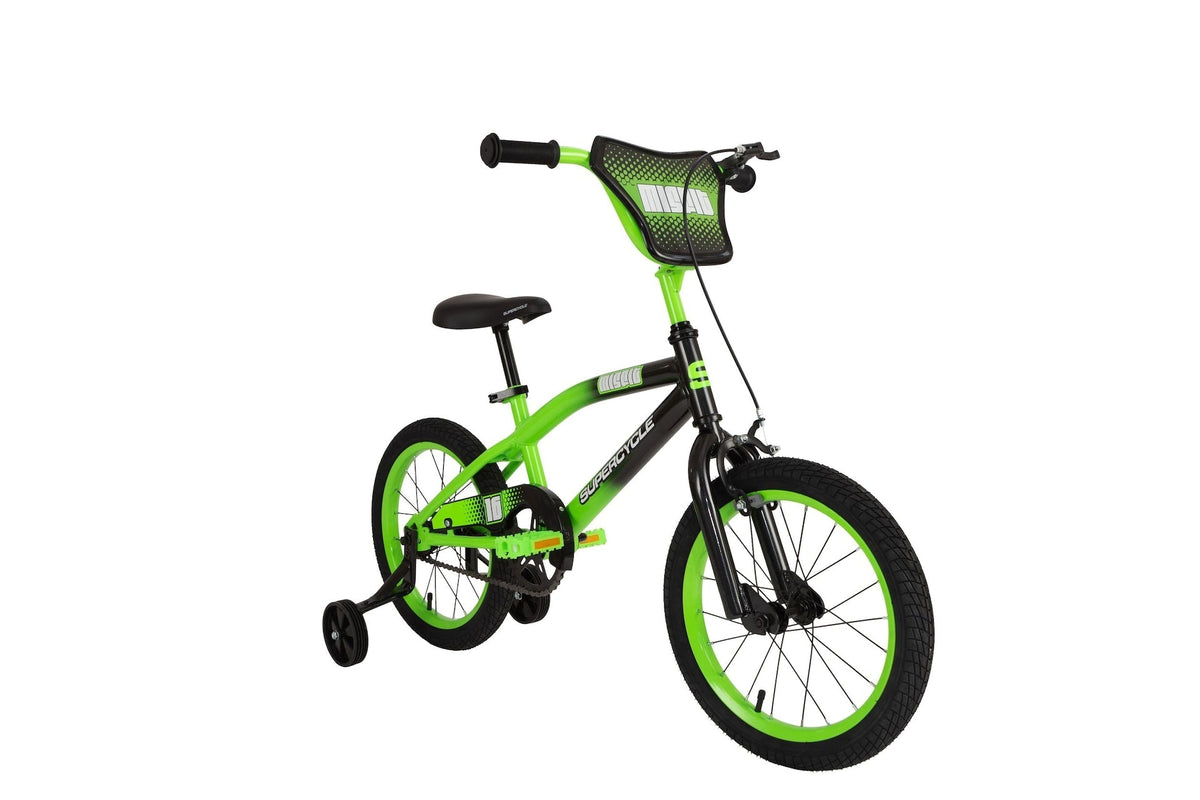 Misfit Kids' Bike with Training Wheels, 16-in, Green P3X0 - product image 1