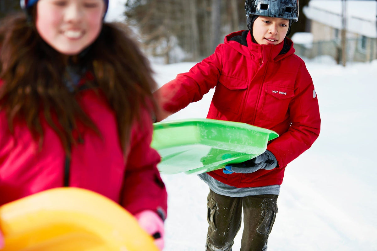 Dinosaur Paw Kids' 1-Person Plastic Winter Snow Sled/Toboggan with Tow Rope W3I1 - product image 7