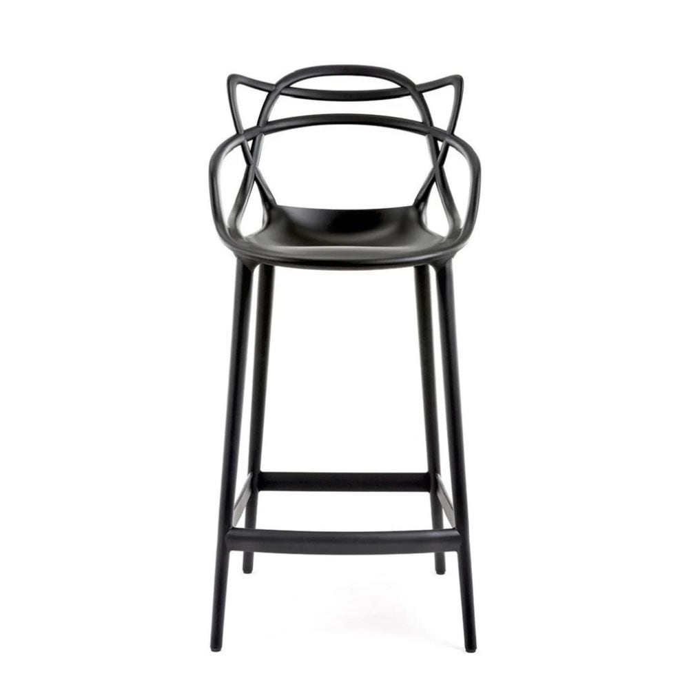 Me Home Black Molded Polypropylene Keeper Stool K1B3 - product image 1
