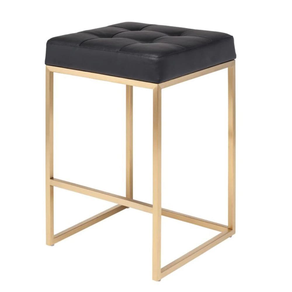 Me Home Black Stainless Steel Pipe Counter Stool X3T6 - product image 1