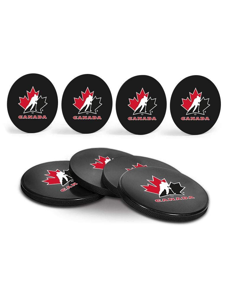Team Canada Hockey Puck Drink Coasters, 4-pk R6Y8 - product image 1
