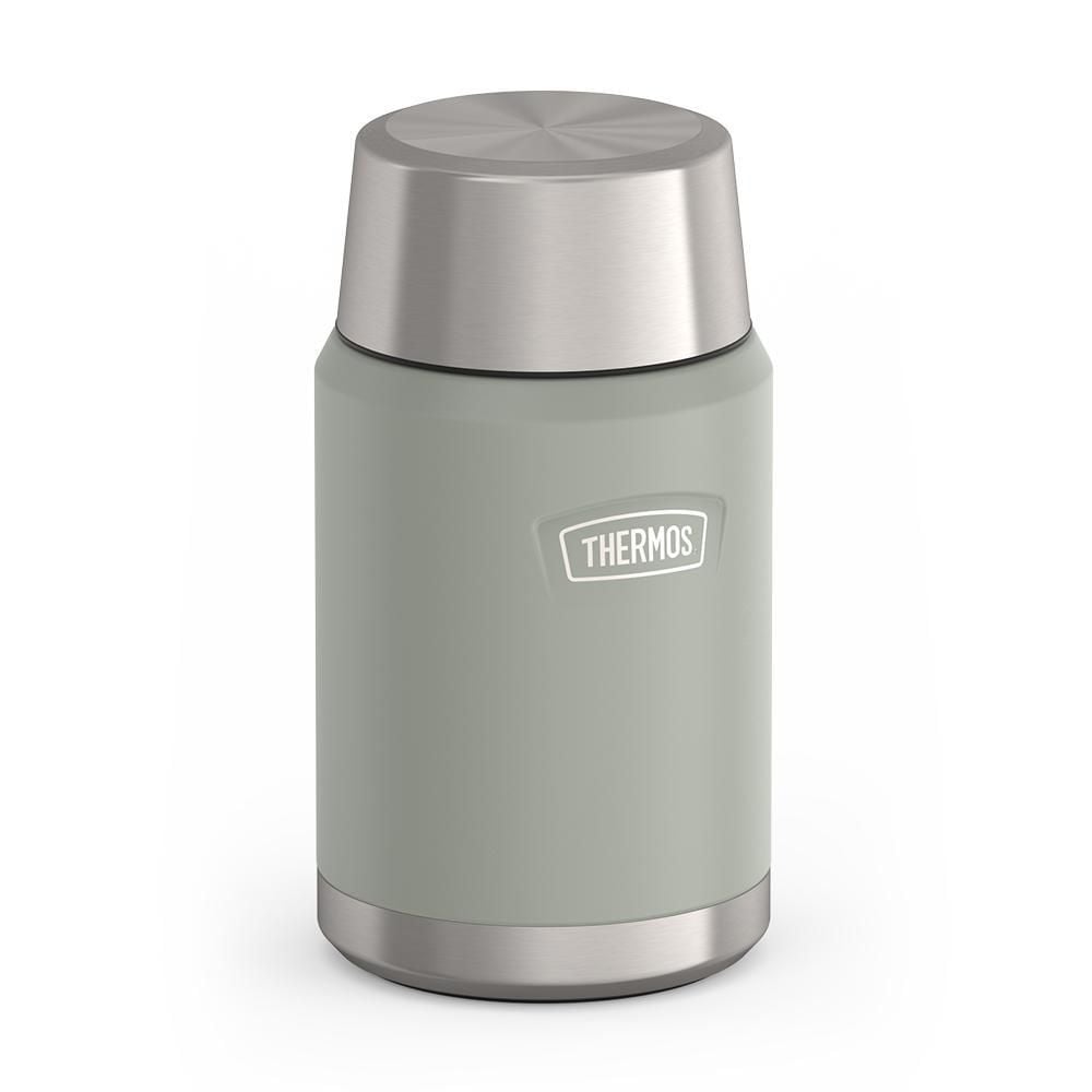 Stainless Steel Food Storage Flask Jar, 24-oz (710-mL), River Rock, with Spoon L6A3 - product image 1
