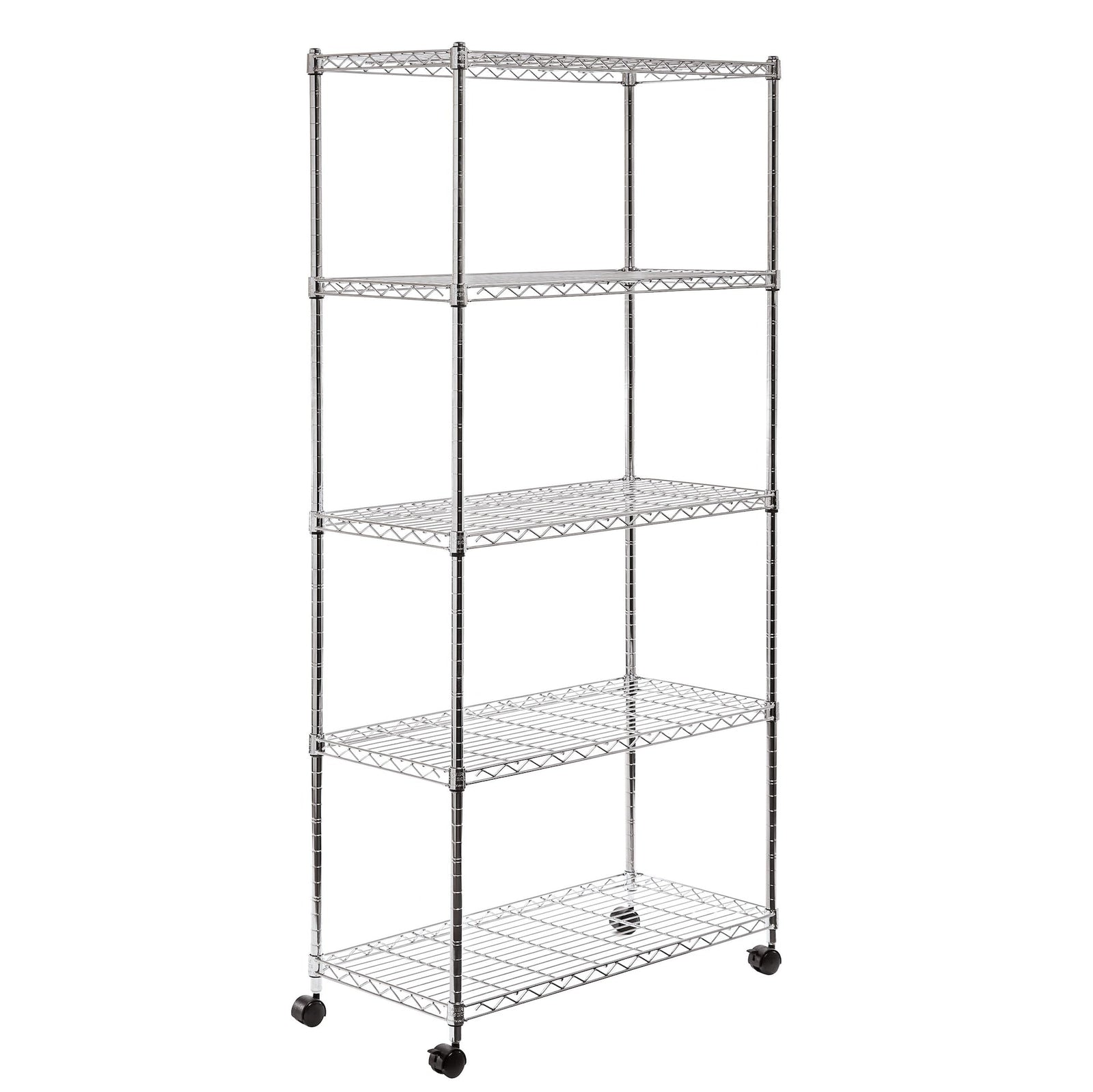 Classics, 5-Tier Steel Wire Shelving, 30-in x 14-in x 60-in, Chrome D1A1 - product image 1