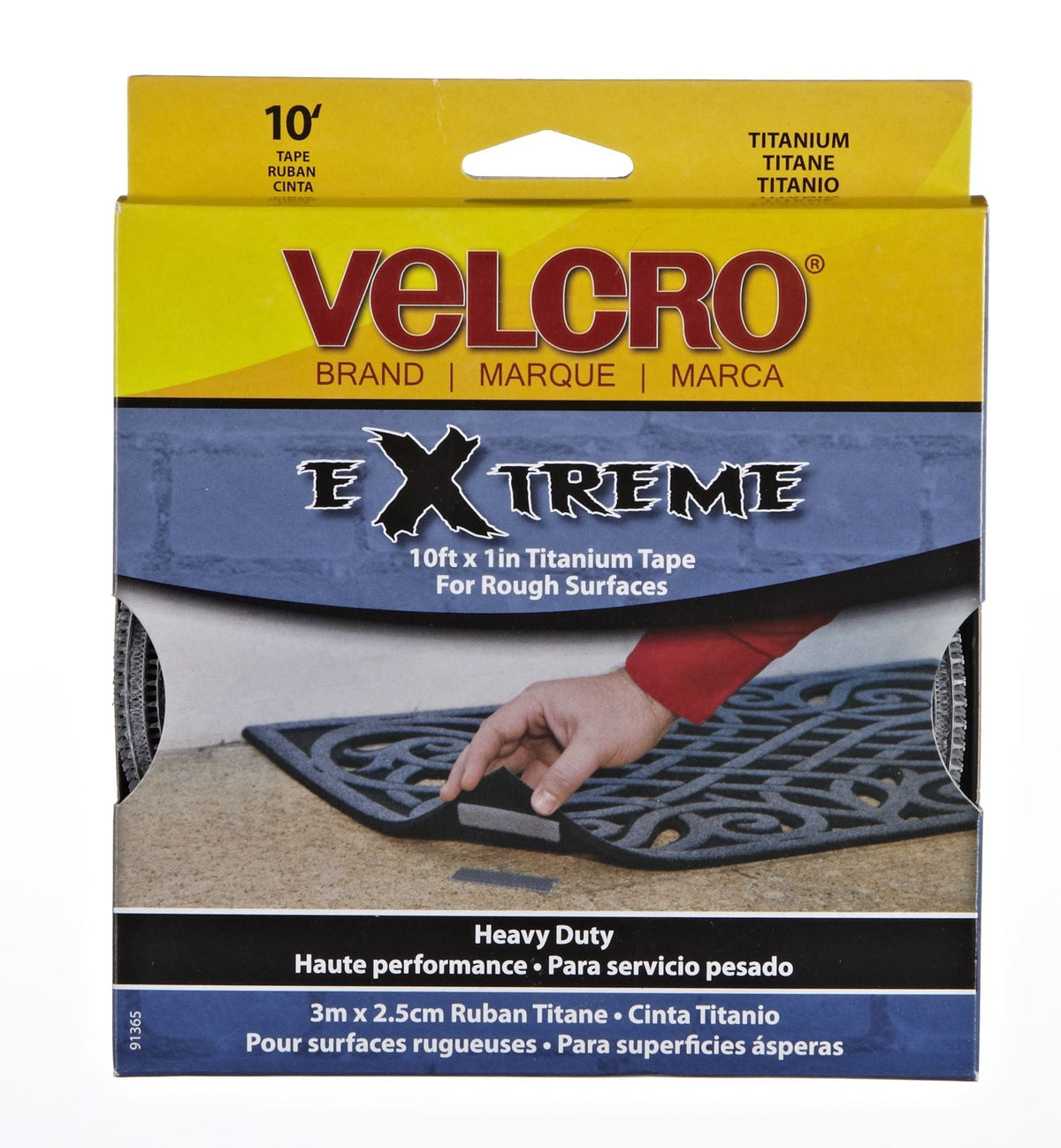 Heavy Duty UV-Resistant Extreme Titanium Strip Tape with Permanent Adhesive, 10-ft x 1in, 1-pk Z4X9 - product image 1