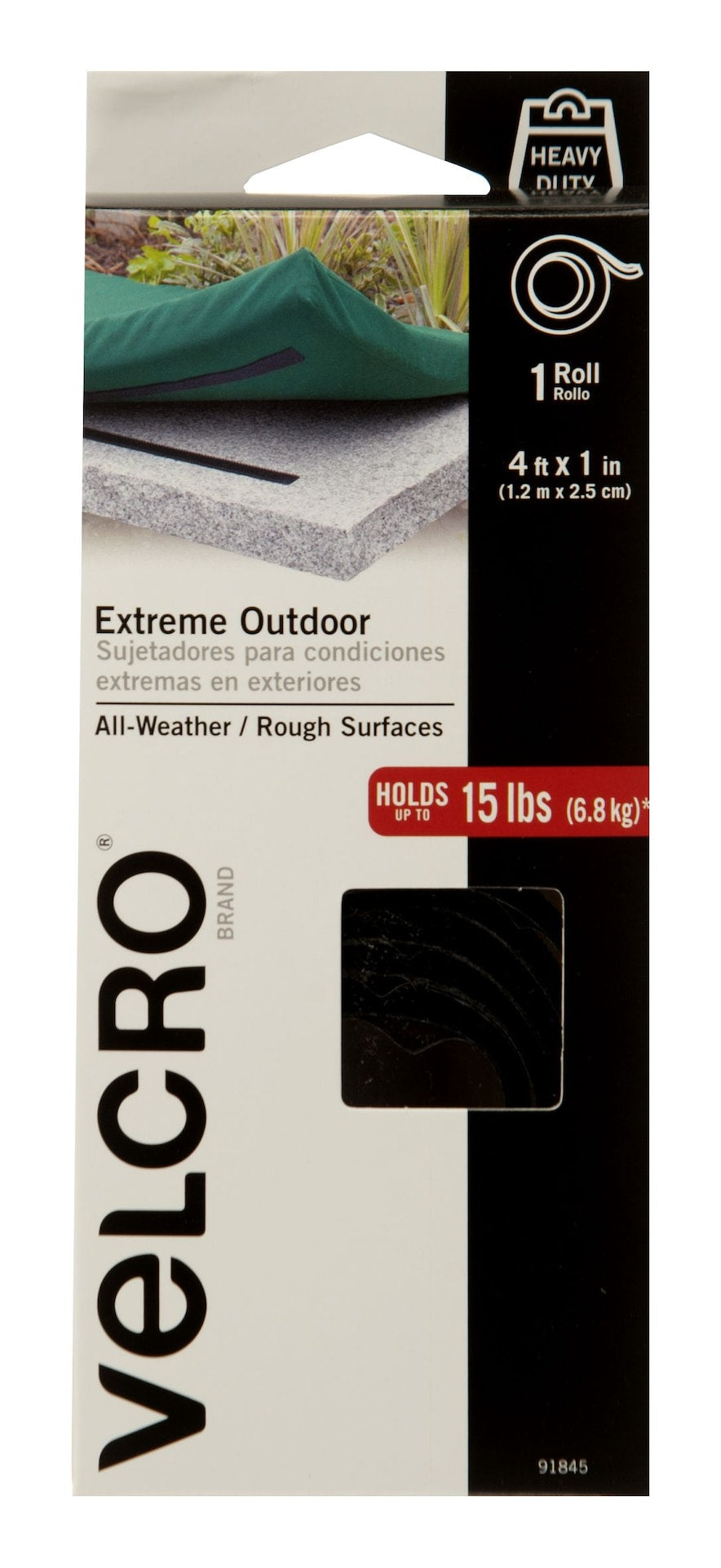 Industrial Strength Extreme Heavy Duty Tape, Black, 15-lbs, 4-ft x 1-in, 1-pk P5F2 - product image 1