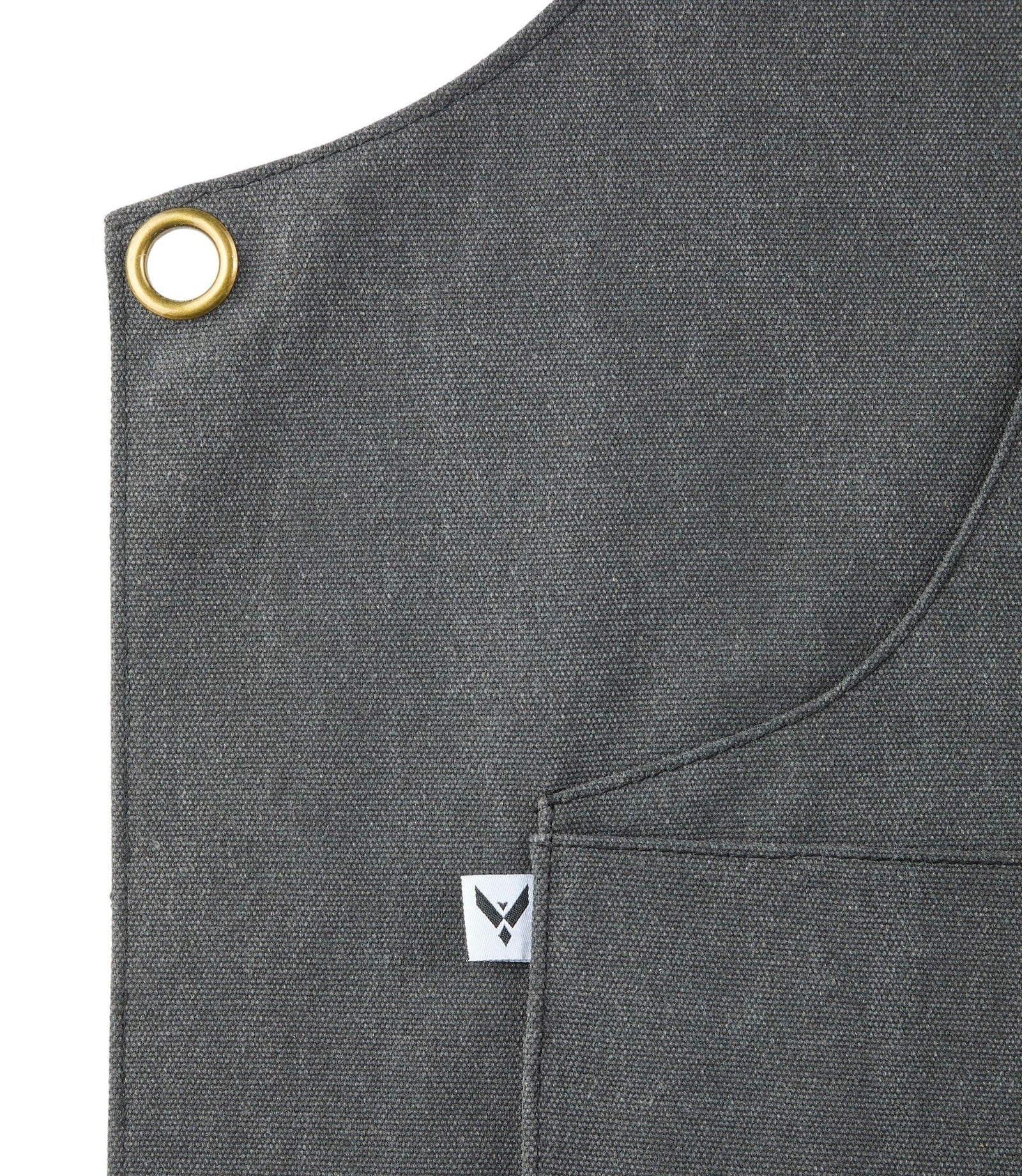 Adjustable Canvas & Leather BBQ Grilling Apron with Pockets, Grey M0D1 - product image 2