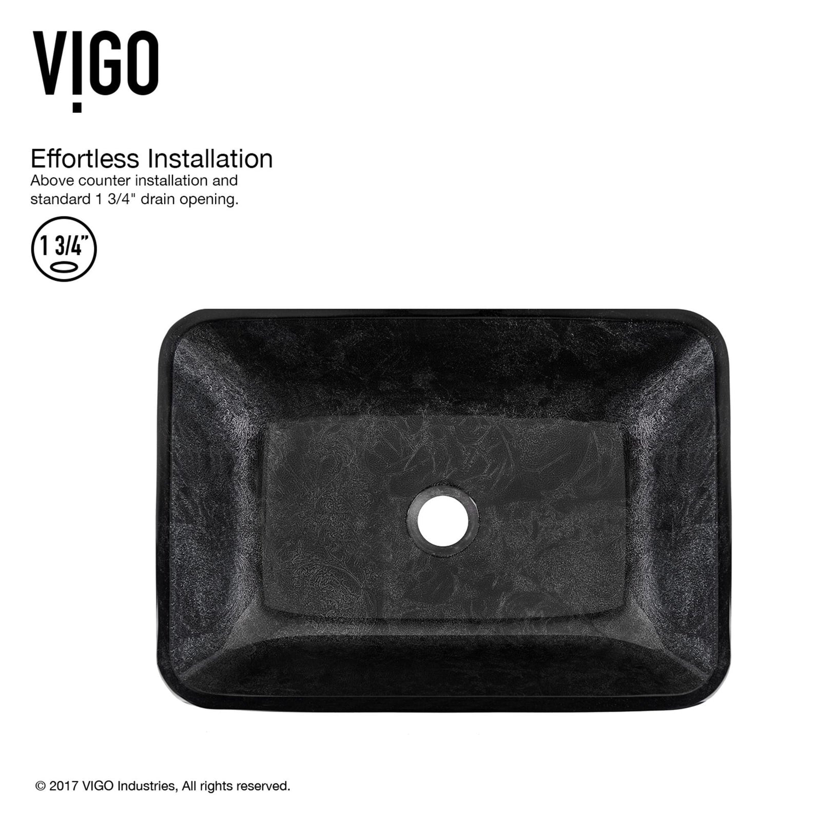 Glass Grey Onyx Bathroom Sink/Basin Set with Niko Faucet and Rectangular Vessel E5R9 - product image 4