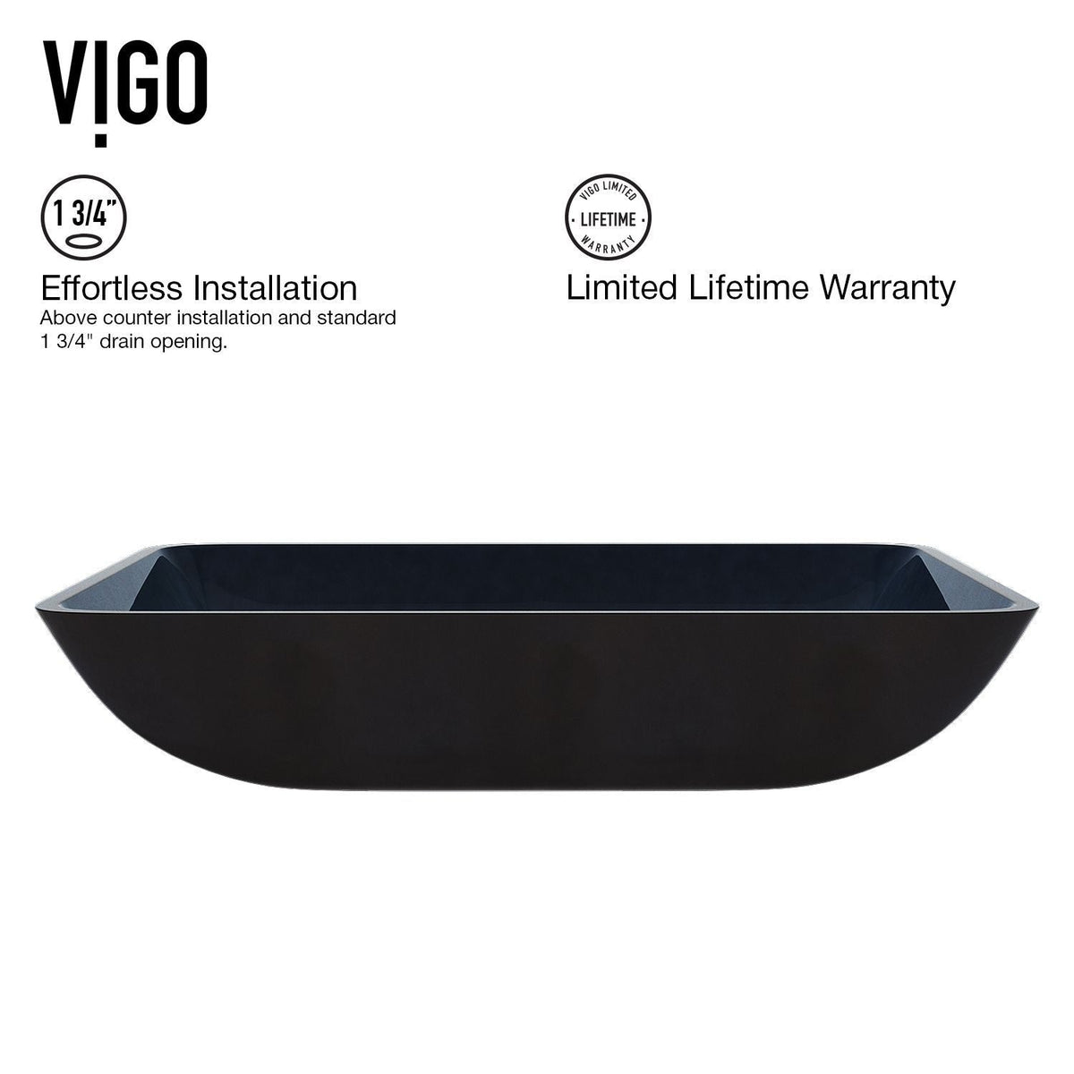 Glass Turquoise Water Bathroom Sink/Basin Set with Duris Faucet and Rectangular Vessel M7A0 - product image 5
