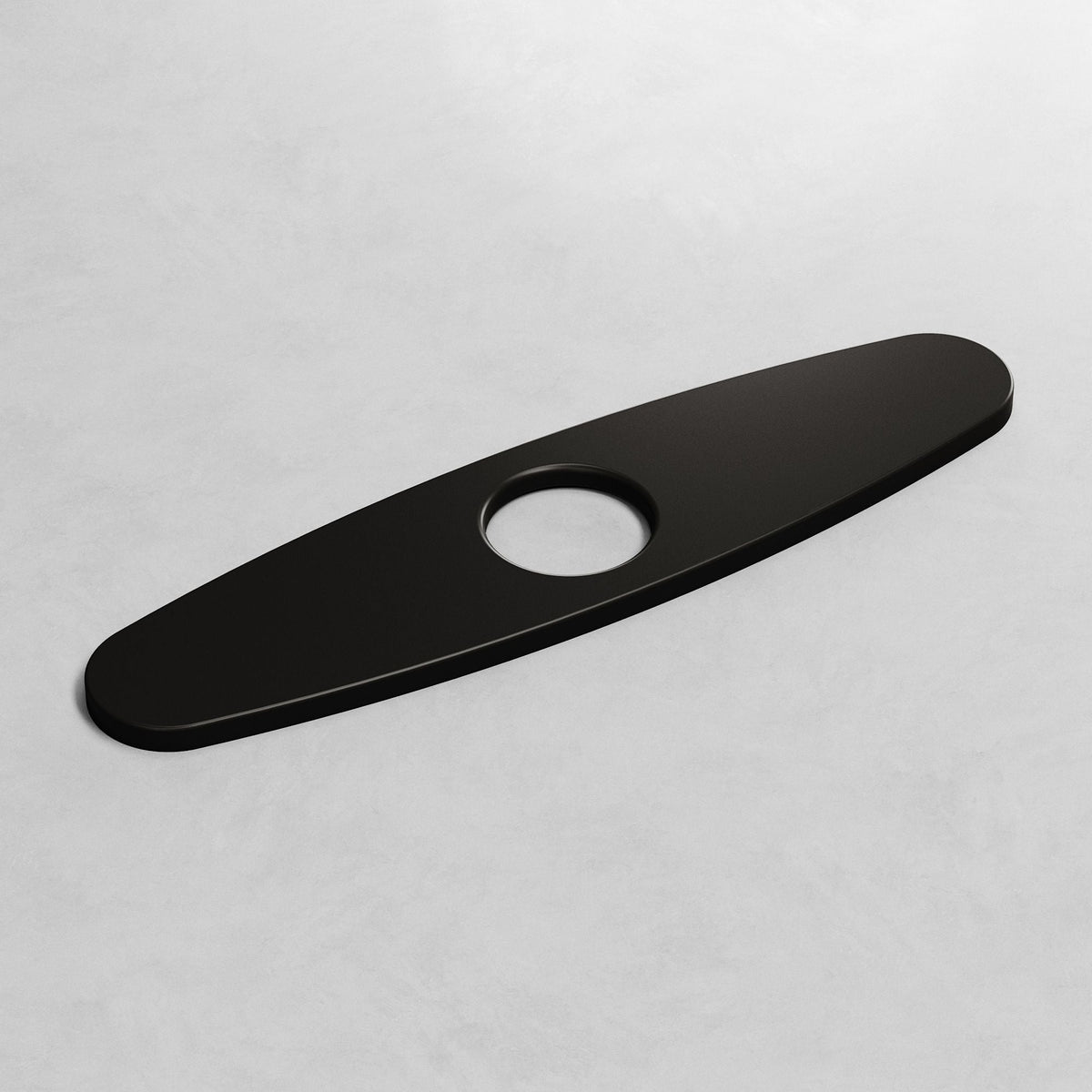 Kitchen Sink Faucet Hole Cover Deck Plate For 1 or 3 Hole, Matte Black, 10-in H5O8 - product image 3