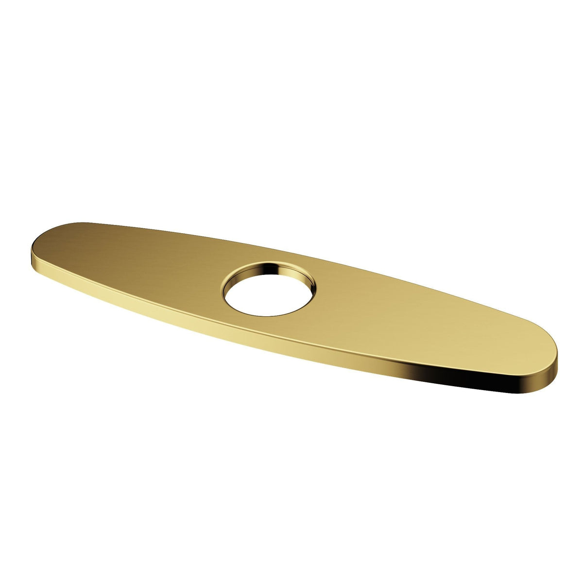 Kitchen Sink Faucet Hole Cover Deck Plate For 1 or 3 Hole, Matte Brushed Gold, 10-in K1O4 - product image 1
