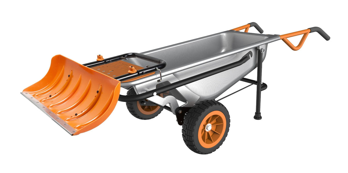 Snow Plow Attachment for Aerocart, features Galvanized Steel Wear Strip H1R8 - product image 2