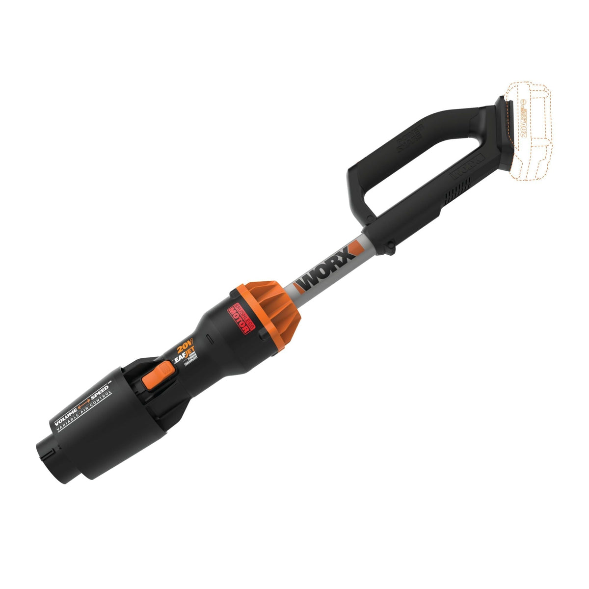WG543.9 Nitro 20V Power Share Cordless LeafJet Blower with Brushless Motor, Tool Only W4A4 - product image 7