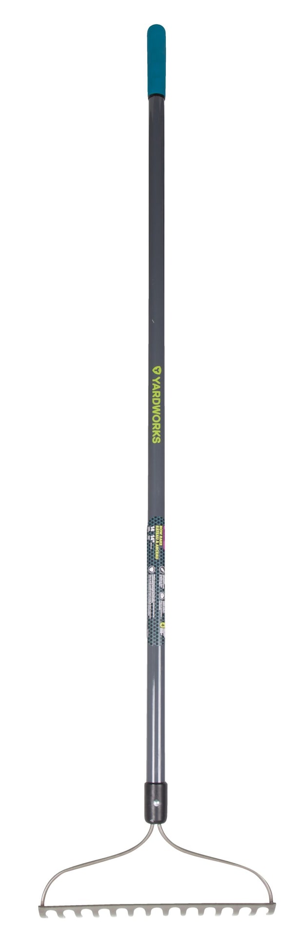 Metal 14-Tine L-Shaped Bow Rake, 60-in, Fibreglass Shaft F7A4 - product image 3