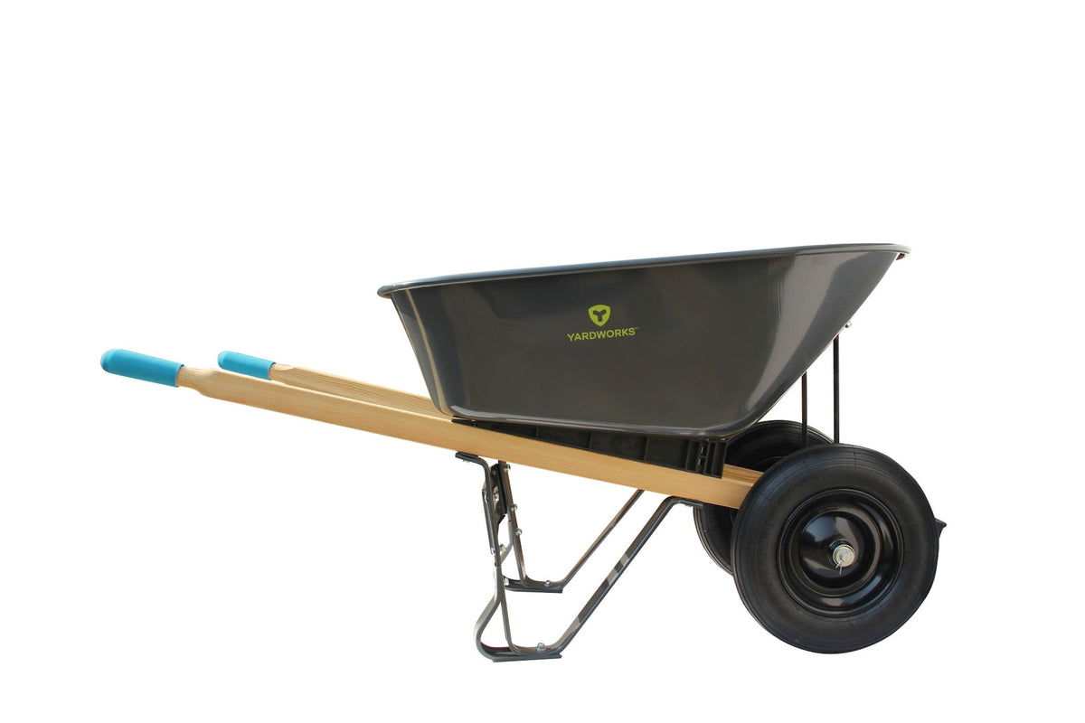 Steel Tray 2-Wheel Garden Wheelbarrow, 6-cu-ft L0T6 - product image 3