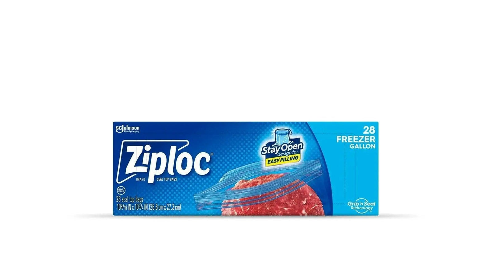 Large Freezer Bags Value Pack, 3.7-L, 32-pk D1L0 - product image 1