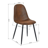 39F Charlton Suede Dining Chair, Brown S3Z7 - product image 8