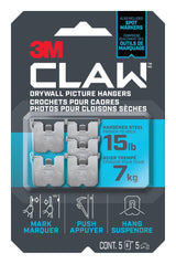 3M Claw DrywAll Picture Hanger, 15-lb Capacity, 5 Hangers per Pack X0Y3 - product image 1