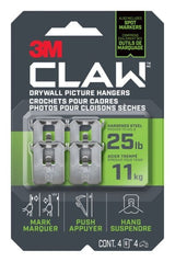 3M Claw DrywAll Picture Hanger, 25-lb Capacity, 4 Hangers per Pack B1V4 - product image 1