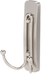 3M Command Large Bathroom Double Hook, Satin Nickel L3K9 - product image 1