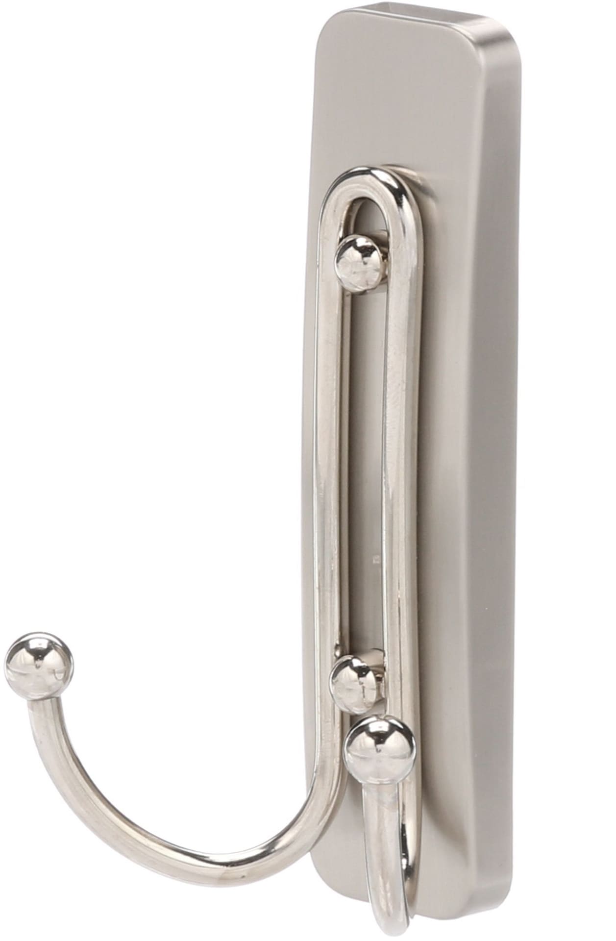3M Command Large Bathroom Double Hook, Satin Nickel F7D5 - product image 1