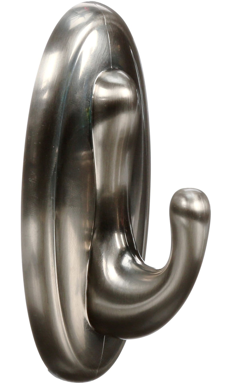 3M Command Large Traditional Decorative Utility Hook, Brushed Nickel G9N4