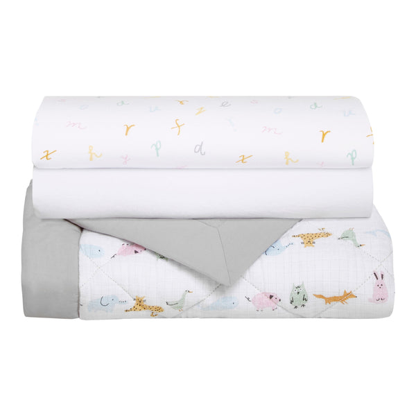 + Anais Alphabet Animals Bedding Set, 3-pc A8V3