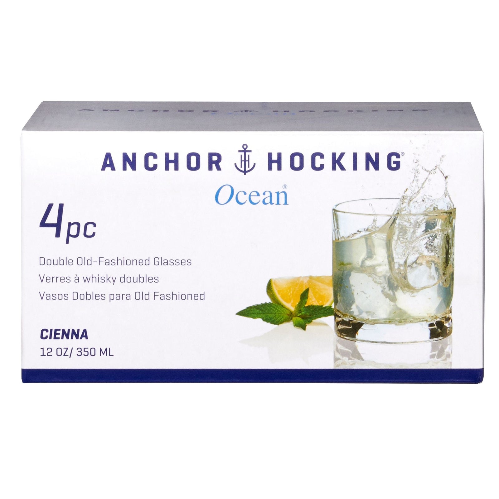 Ocean Cienna Rocks Glasses Set, 12-oz, 4-pk C4C8 - product image 1