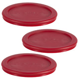 Plastic Lid Set, Red, 3-pc x 2-Cup E3G7 - product image 1